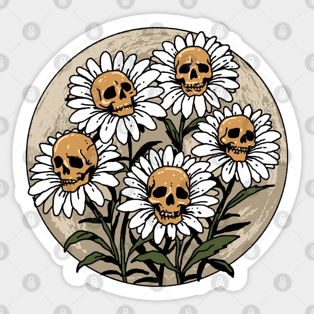 Deadly Daisies Sticker by GoshWow®